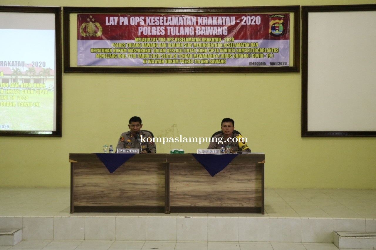 Polres Tulang Bawang Gelar Operasi Keselamatan Krakatau-2020