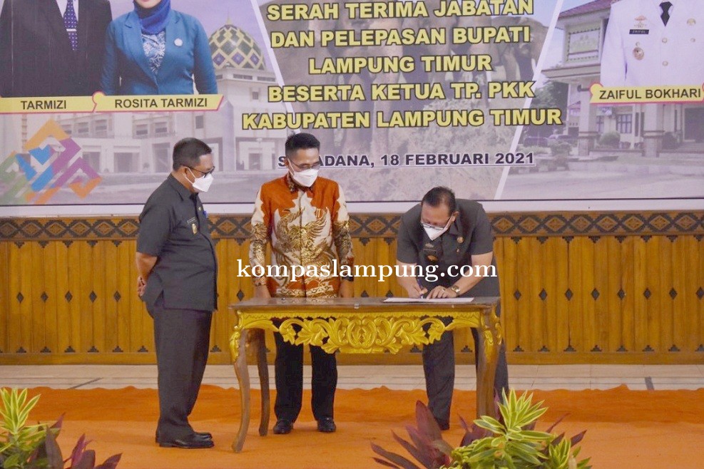 Pemkab Lamtim Gelar Sertijab Dan Pelepasan Bupati Beserta Ketua TP PKK Lamtim