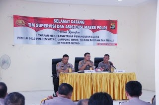 Tim Supervisi dan Asistensi Mabes Polri Kunjungi Polres Metro