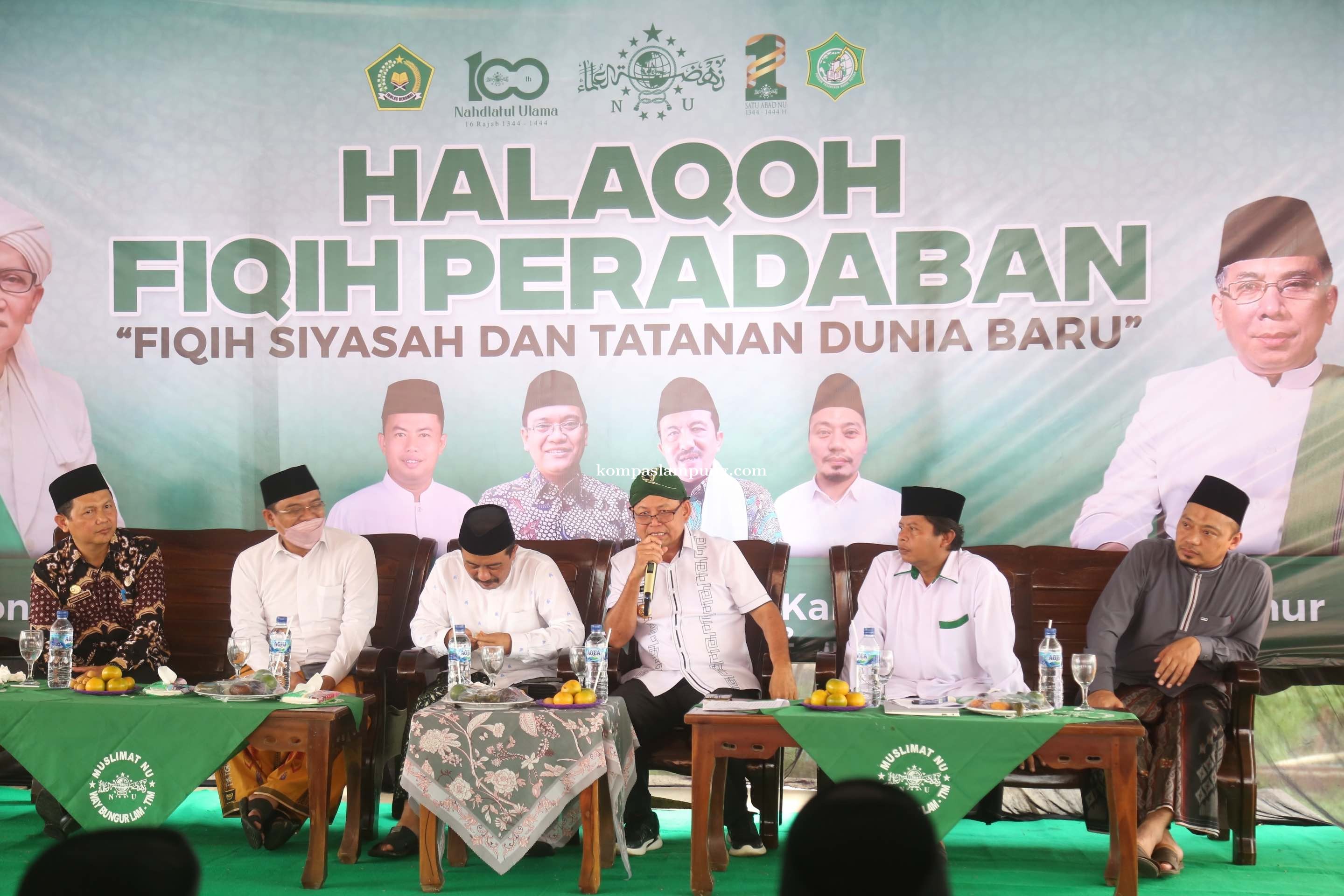 Bupati Lampung  Timur Hadiri Acara Halaqoh Fiqih Peradaban di Pondok Pesantren Fattah Way Bungur