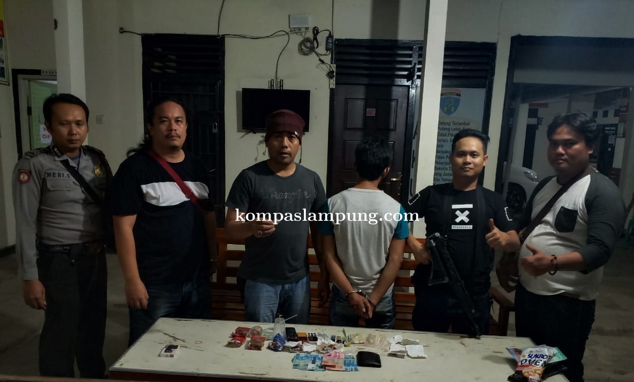 Simpan Narkotika di Halaman Belakang Rumah Orang Tuanya, Warga Panaragan Jaya Utama Ditangkap Polsek