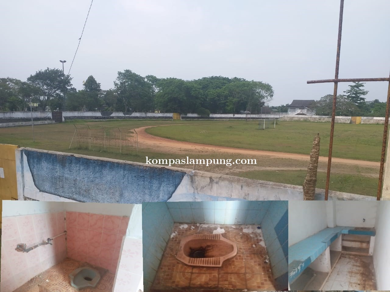 Stadion Tejo Sari Kota Metro Jadi Sarang Laba-Laba