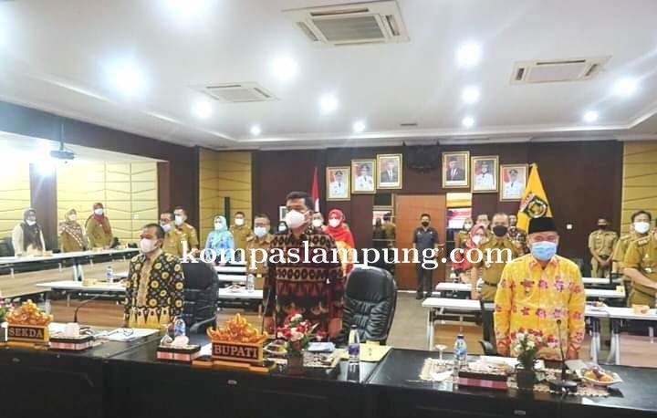 Bupati Lamteng Ikuti Launching Sinergitas Pengelolaan Bersama MCP