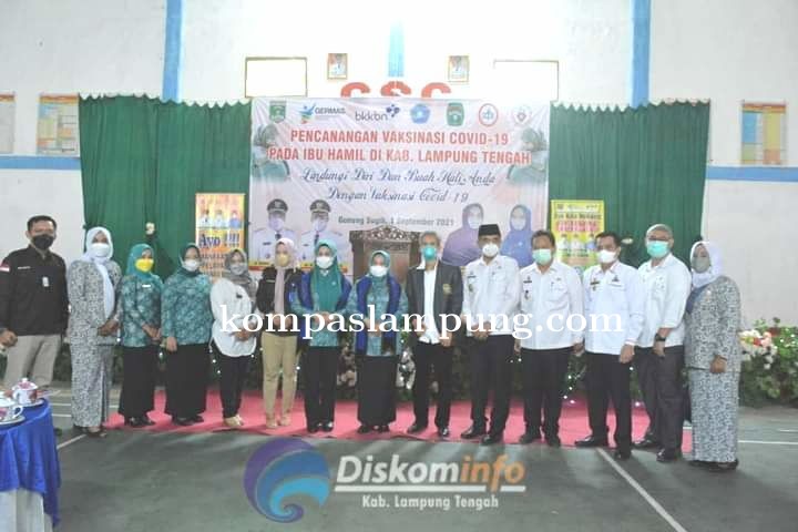 Ketua TP PKK Lamteng Laksanakan Pencanangan Vaksinasi Covid-19 Bagi Ibu Hamil