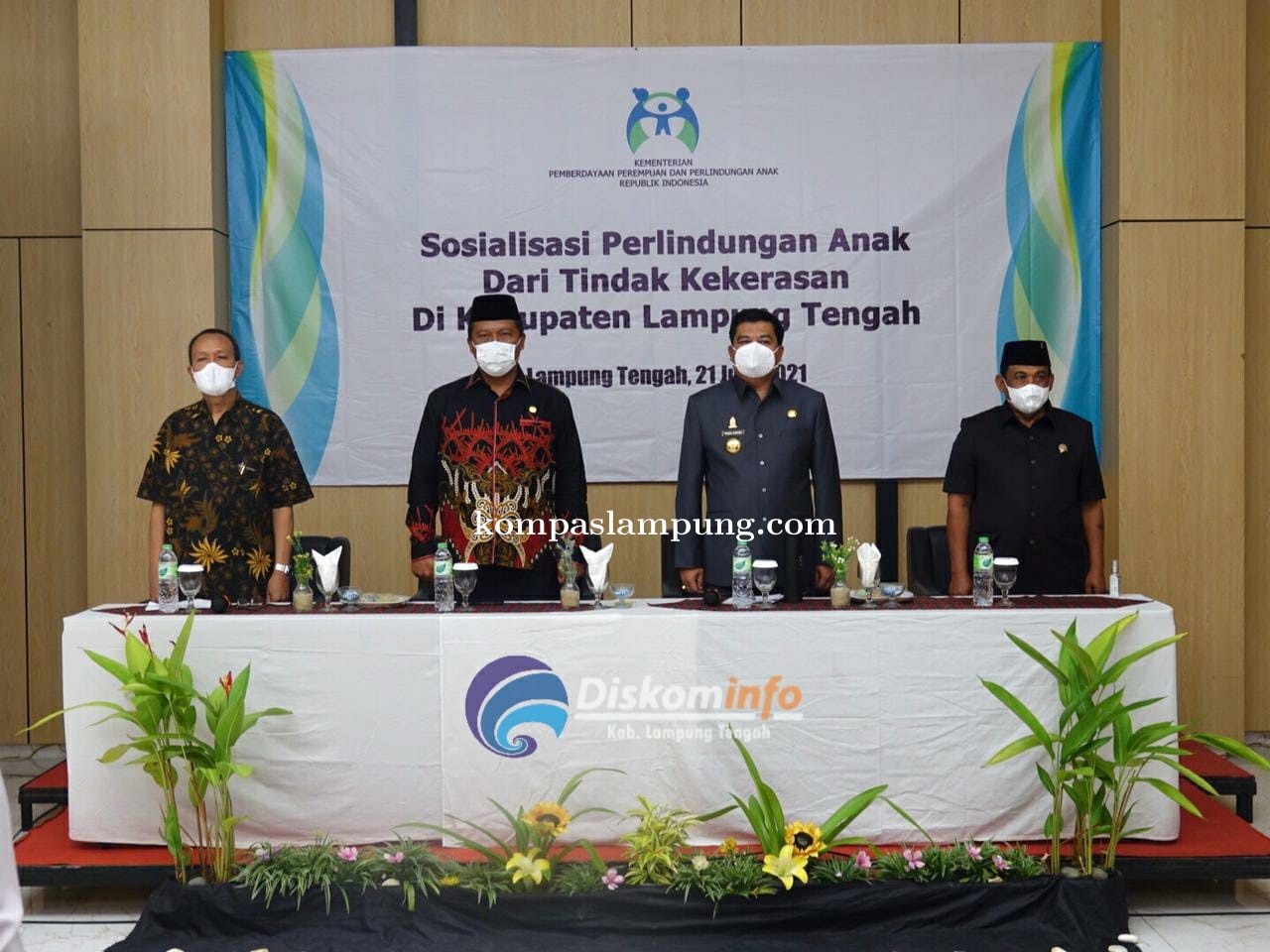 Bupati Lamteng Musa Ahmad Hadiri Acara sosialisasi Perlindungan Anak Dari Tindak Kekerasan