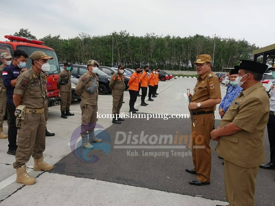 Bupati Lamteng Musa Ahmad Pantau Langsung Posko Pengamanan Rest Area 172