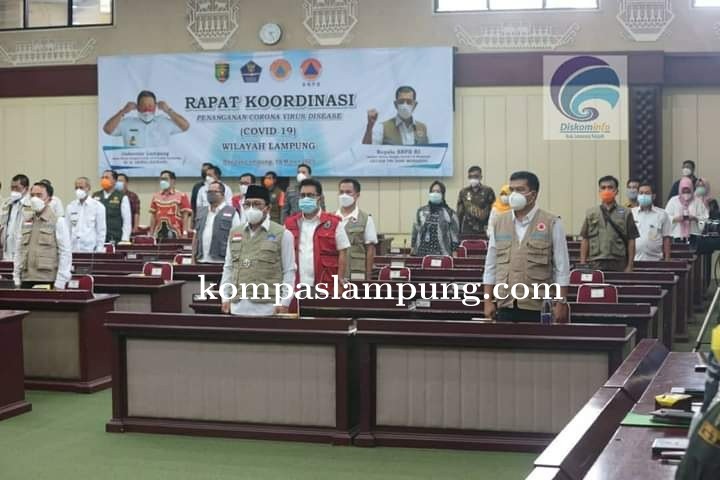 Bupati Lamteng Musa Ahmad Hadiri Rapat Koordinasi Penanganan Covid-19 Wilayah Provinsi Lampung