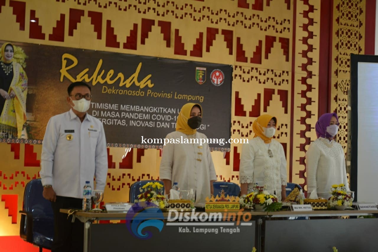 Ketua Dekranasda Kabupaten Lamteng Hadiri Rakerda Dekranasda Provinsi Lampung