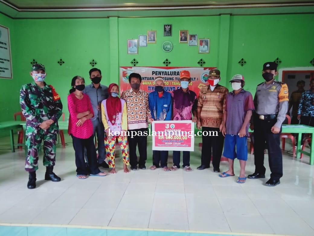 Pemerintah Tiyuh Mulyo Sari Bagikan BLT Tahap Kedua Dan Ketiga Kepada 72 KK